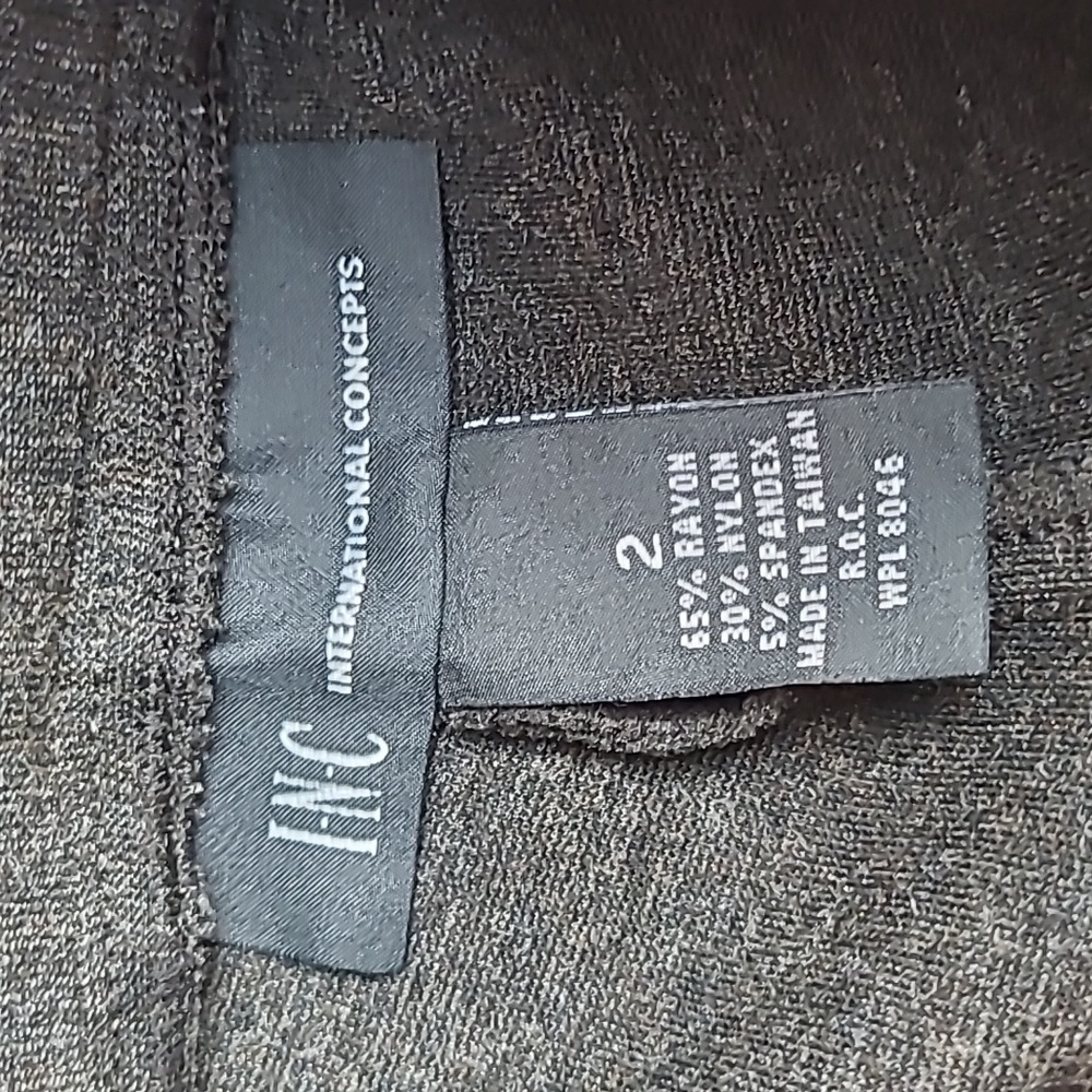 INC INTERNATIONAL CONCEPTS BROWN SKINNY LEGGINGS - Picture 10 of 11